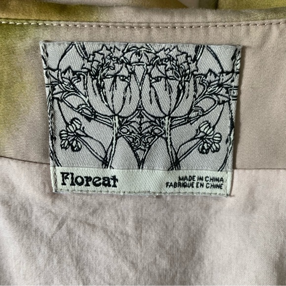 Floreat Anthropologie Travessia Tulle Under Skirt Embroidered Fit & Flare Dress - Picture 10 of 13